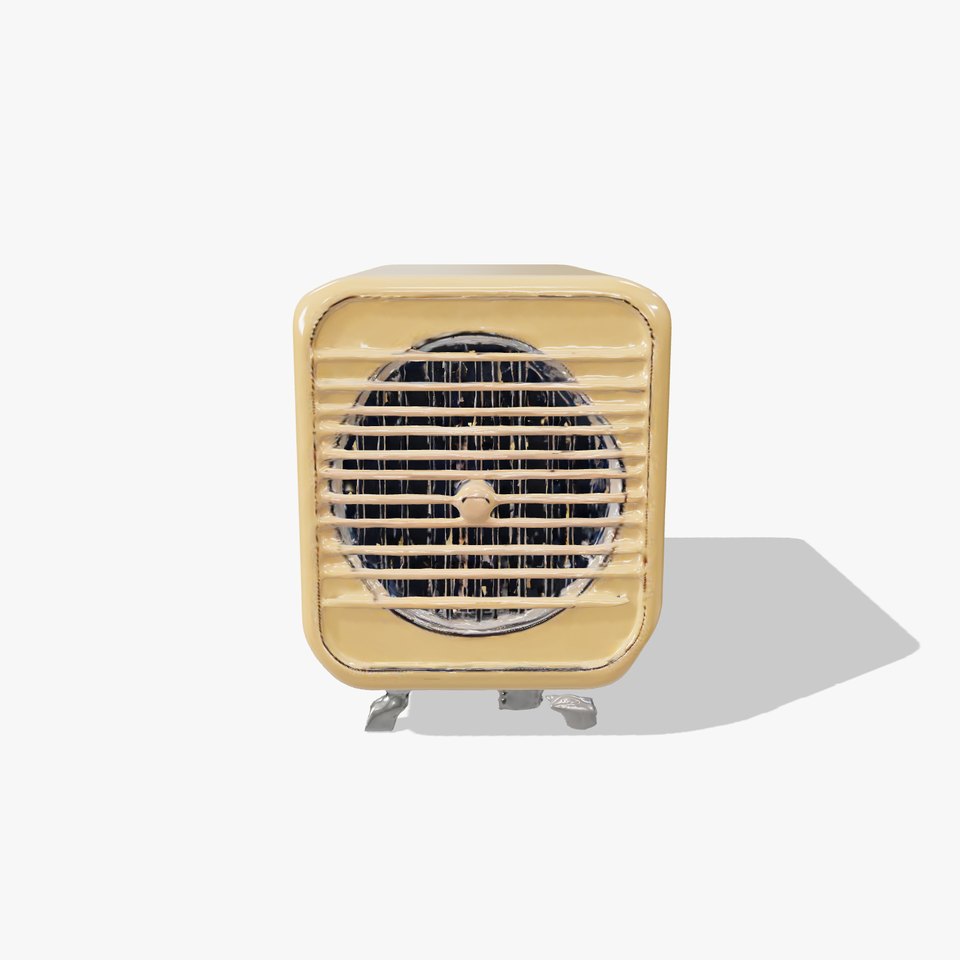 Retro Portable Heater Model Pack with Modern Display